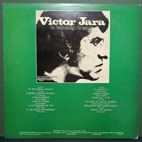 Victor Jara – Te Recuerdo Amanda