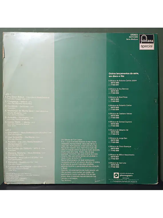 Various – A Música De Edú Lôbo