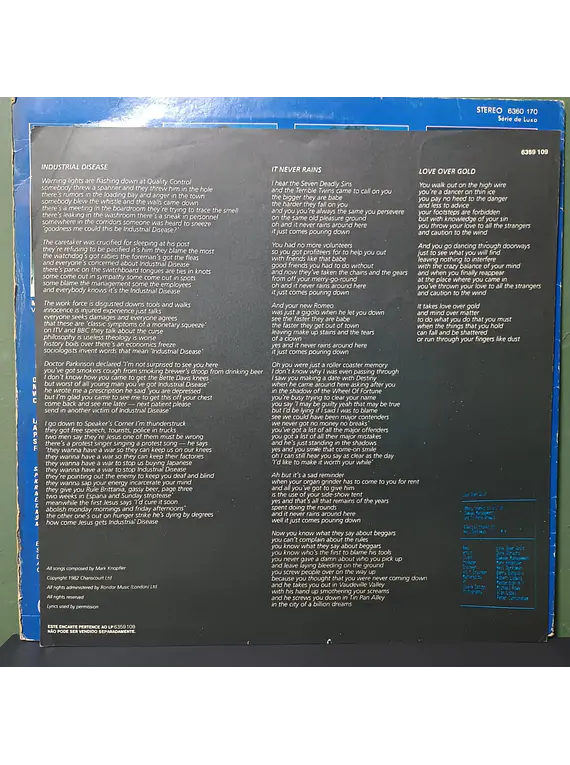 Dire Straits – Communiqué