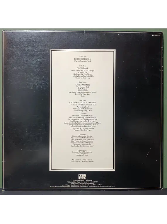 Emerson Lake & Palmer – Works (Volume 1) (Ed. Japón)