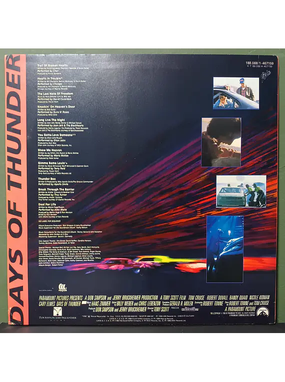 Days Of Thunder (Trilha Sonora Original Do Filme 