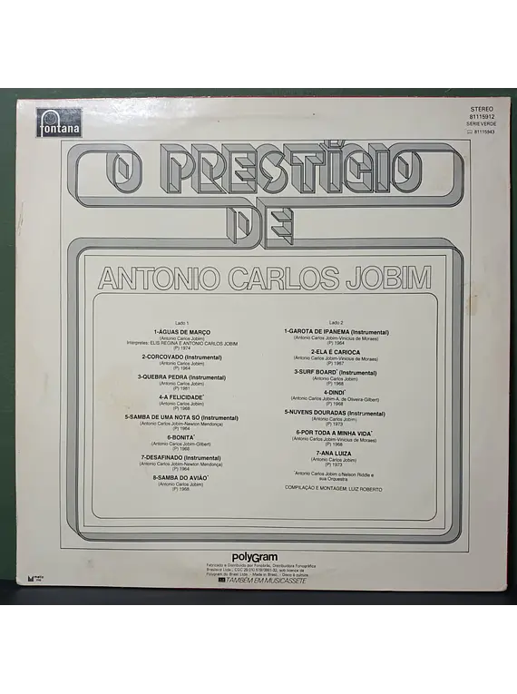 Antonio Carlos Jobim – O Prestígio De Antonio Carlos Jobim