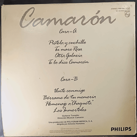 Camarón – Te Lo Dice Camarón
