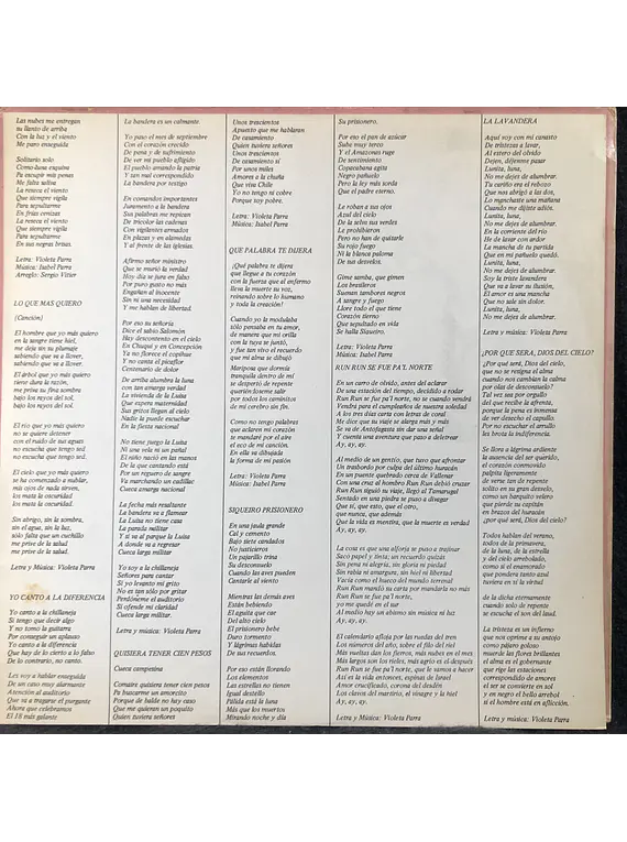 Isabel Parra – Cantos De Violeta