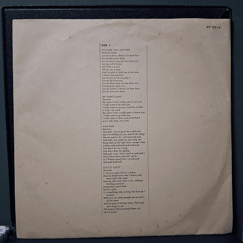 George Harrison– All Things Must Pass (3LPs) (Ed. Japón)