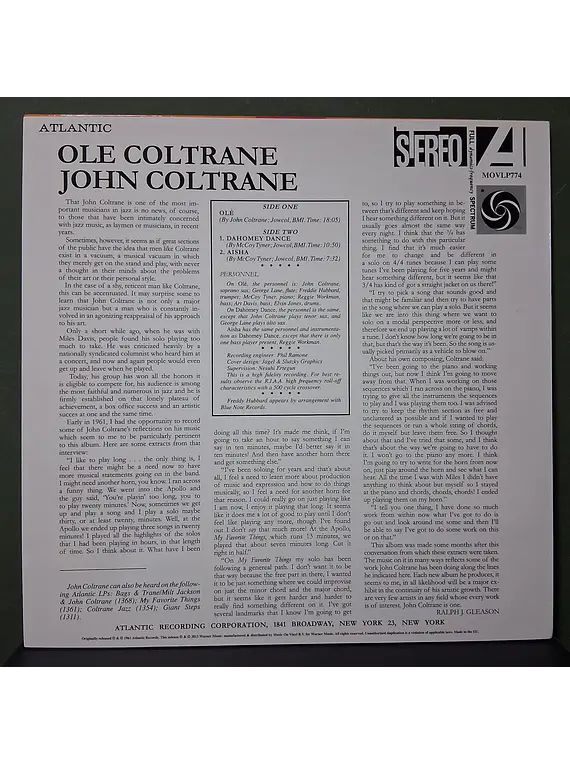 John Coltrane – Olé Coltrane