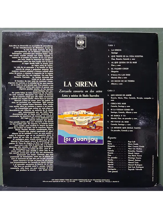Guanijay, Los, Sindo Saavedra – La Sirena