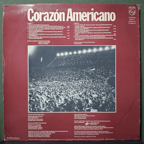 Mercedes Sosa / León Gieco / Milton Nascimento – Corazón Americano