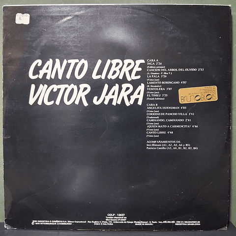 Victor Jara – Canto Libre