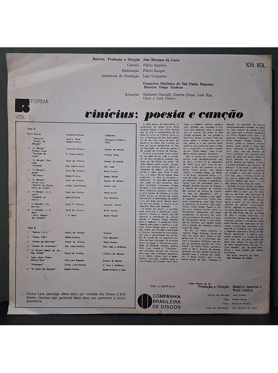 Vinicius De Moraes – Vinícius: Poesia E Canção