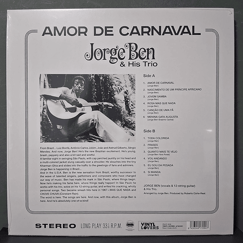 Jorge Ben & His Trio – Amor De Carnaval