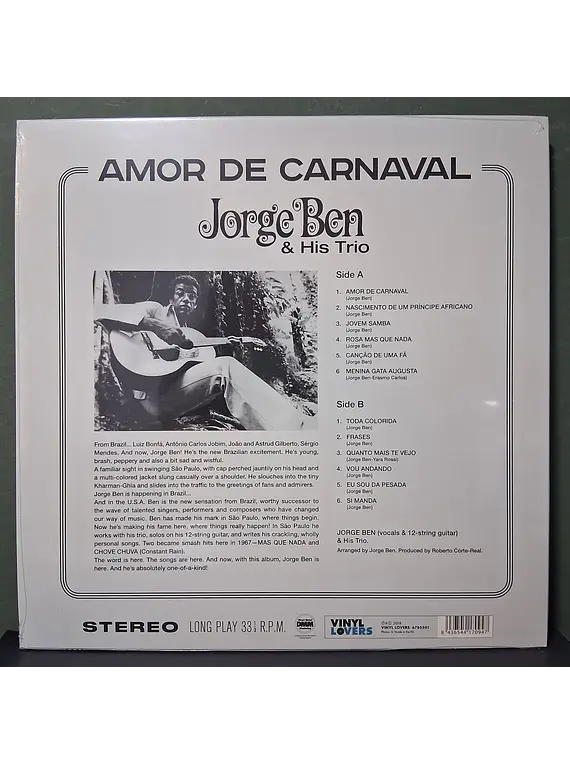 Jorge Ben & His Trio – Amor De Carnaval