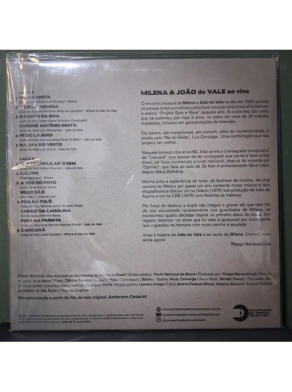 Milena & João Do Vale – Ao Vivo