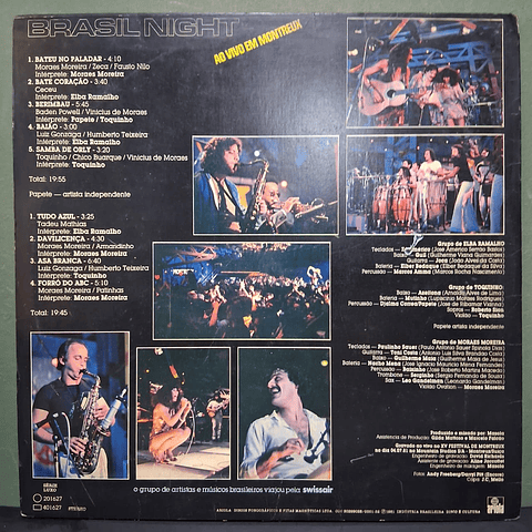 Elba Ramalho / Toquinho / Moraes Moreira – Brasil Night - Ao Vivo Em Montreux