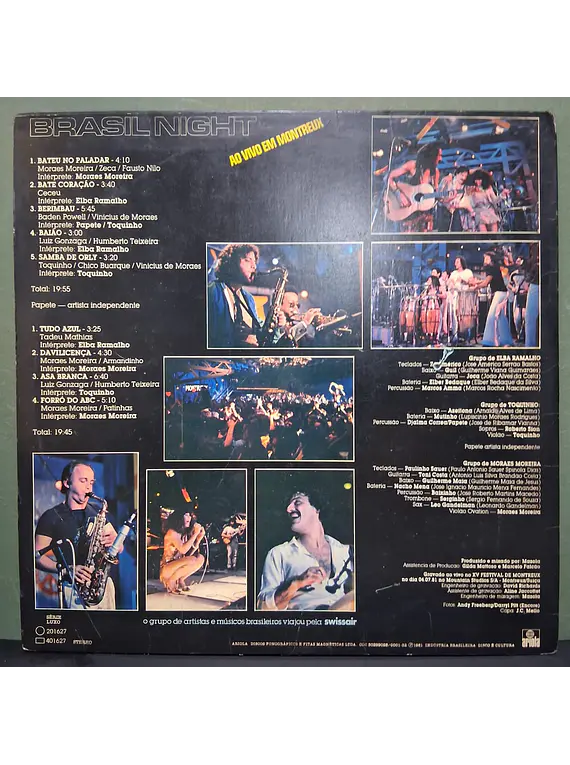 Elba Ramalho / Toquinho / Moraes Moreira – Brasil Night - Ao Vivo Em Montreux