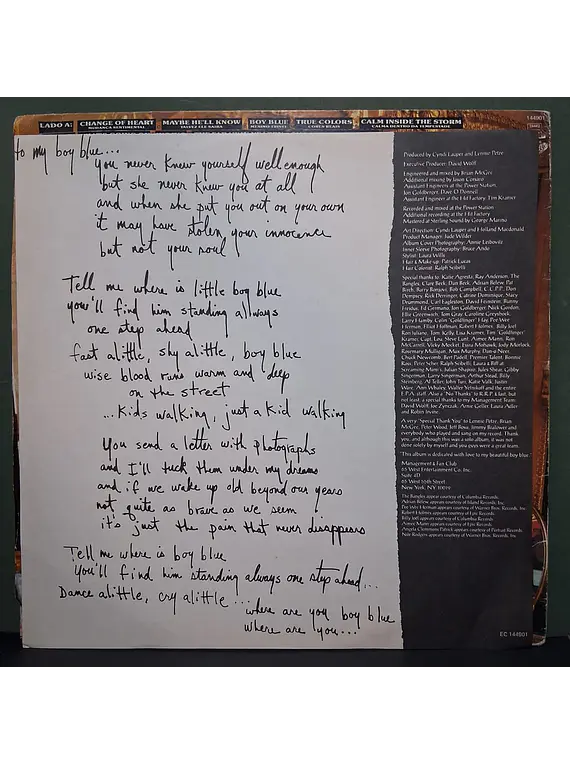 Cyndi Lauper – True Colors