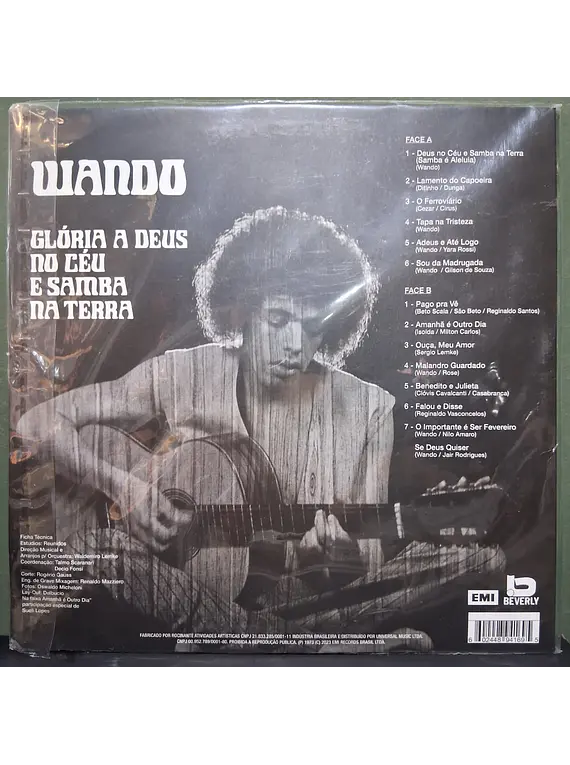 Wando – Glória A Deus No Céu E Samba Na Terra