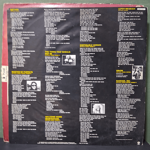 Metallica – Master Of Puppets