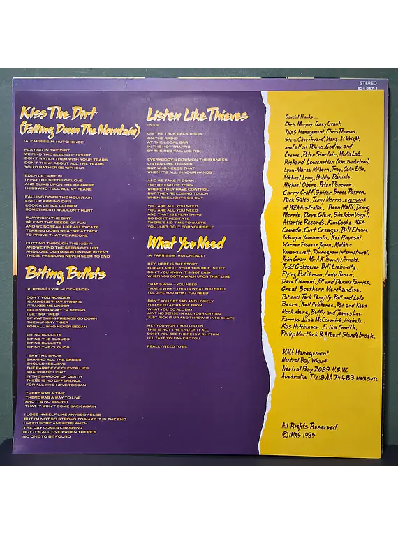 INXS – Listen Like Thieves