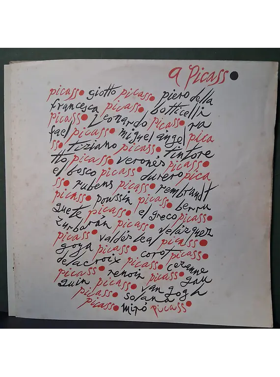 Rafael Alberti, Raimundo Fagner, Paco De Lucia*, Mercedes Sosa – Homenagem A Picasso