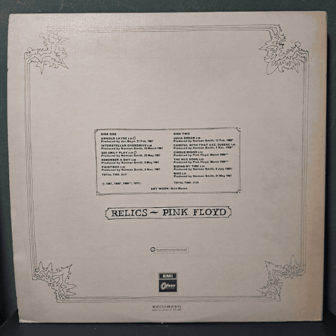 Pink Floyd – Relics (Ed. Japón)