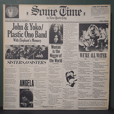 John & Yoko / Plastic Ono Band – Some Time In New York City