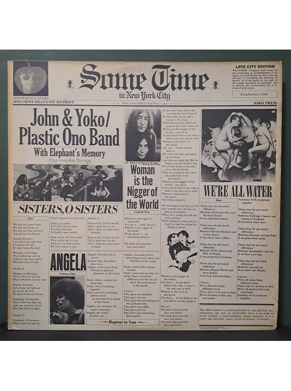 John & Yoko / Plastic Ono Band – Some Time In New York City