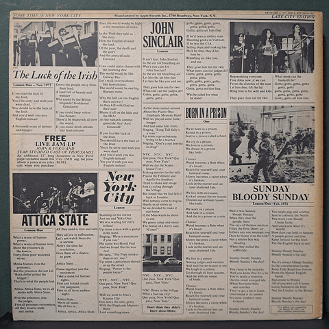 John & Yoko / Plastic Ono Band – Some Time In New York City