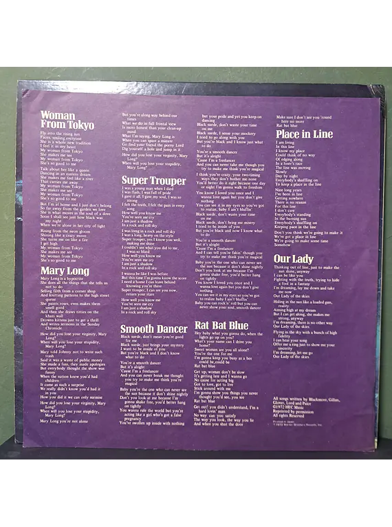 Deep Purple – Who Do We Think We Are (Ed. Japón)