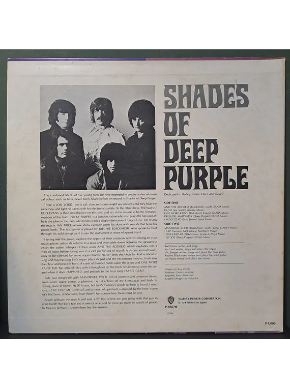 Deep Purple – Shades Of Deep Purple (Ed. Japón)