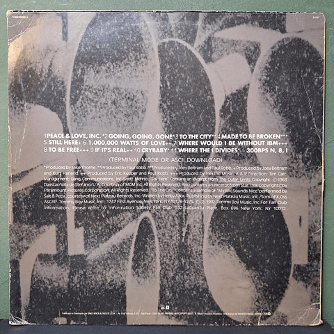 Information Society – Peace And Love, Inc.