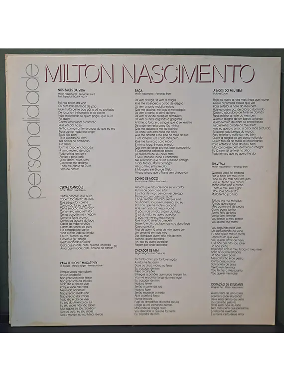 Milton Nascimento – Personalidade