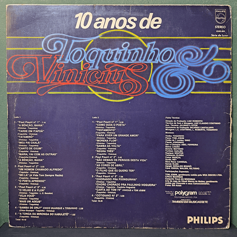 Toquinho & Vinicius – 10 Anos De Toquinho & Vinicius