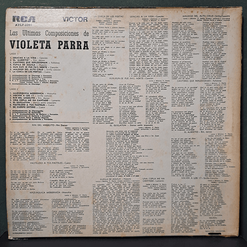 Violeta Parra – Las Ultimas Composiciones De Violeta Parra
