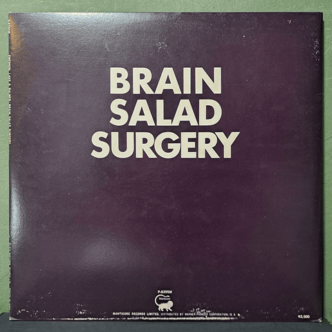 Emerson, Lake & Palmer – Brain Salad Surgery (Ed. Japón)