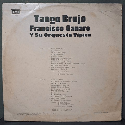 Francisco Canaro Y Su Orquesta Típica – Tango Brujo