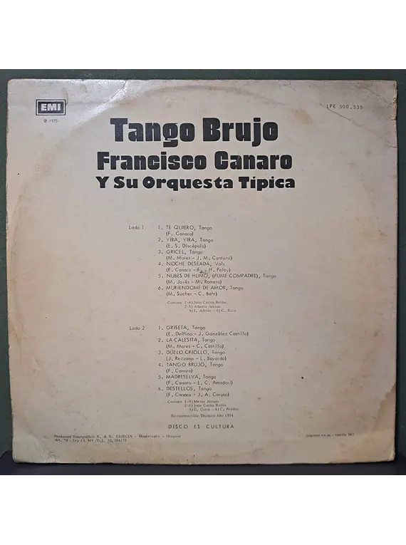 Francisco Canaro Y Su Orquesta Típica – Tango Brujo
