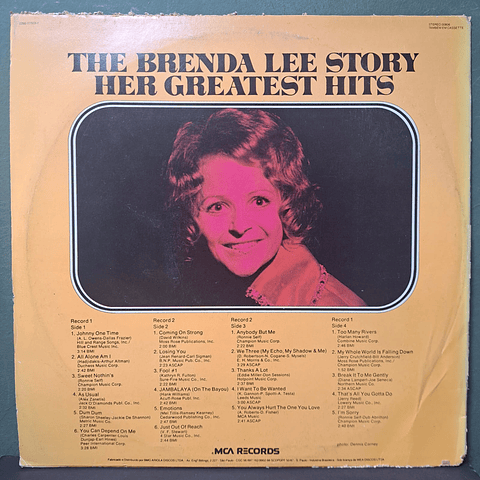 Brenda Lee – The Brenda Lee Story Her Greatest Hits