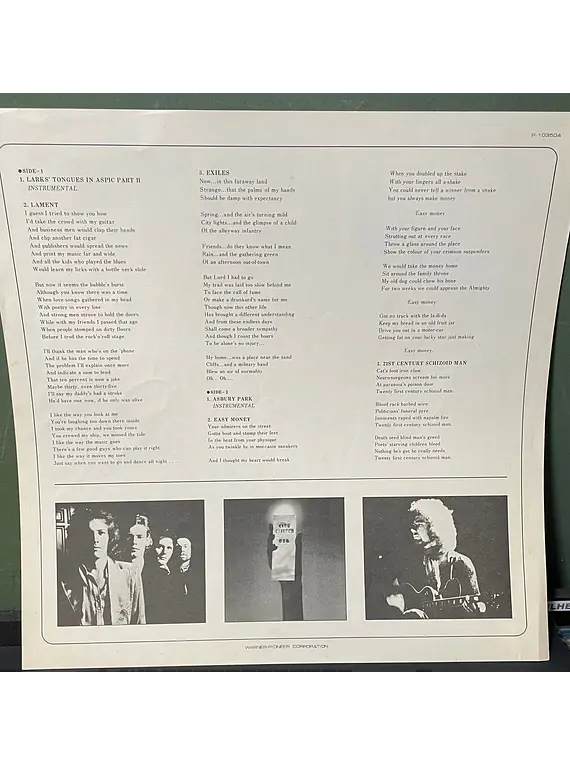 King Crimson  – USA (Ed. Japón)