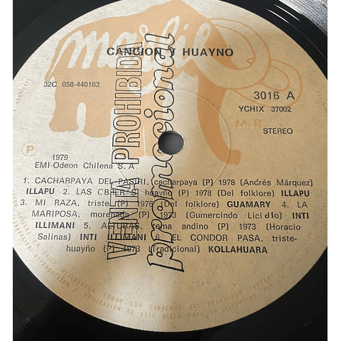 Illapu / Inti Illimani / Kollahuara* / Guamary – Canción Y Huayno
