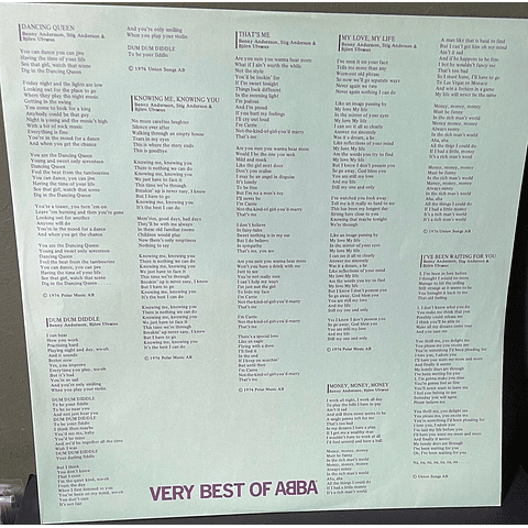 ABBA – Very Best Of ABBA(Ed. Japón)