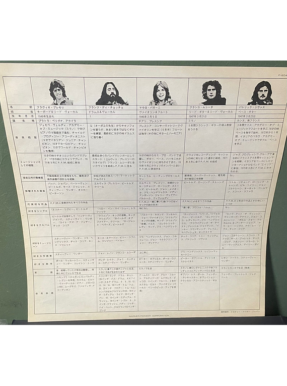 P.F.M.* – Cook (Ed. Japón)