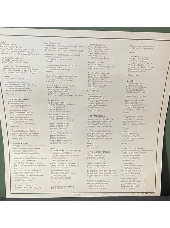 Creedence Clearwater Revival – The Very Best Of C.C.R (Ed. Japón)