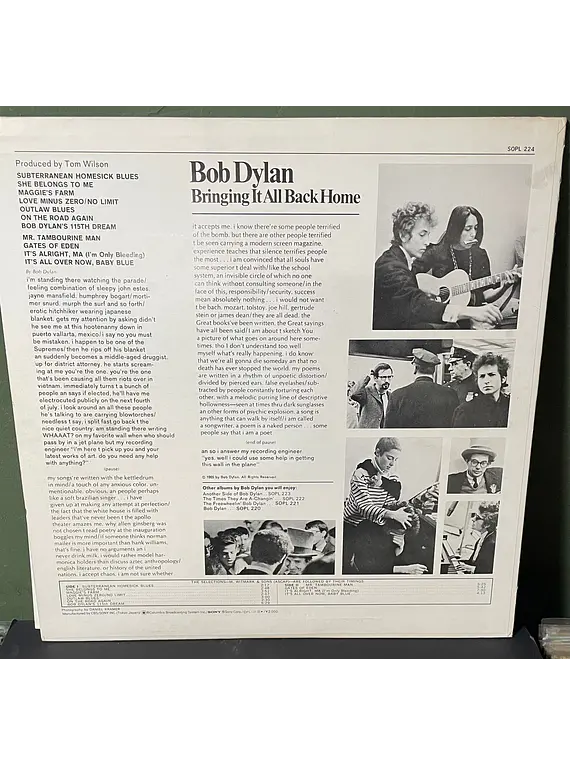 Bob Dylan – Bringing It All Back Home( Ed. Japón)