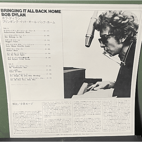 Bob Dylan – Bringing It All Back Home( Ed. Japón)