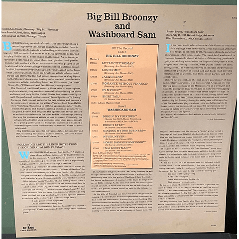 Big Bill Broonzy and Washboard Sam – Big Bill Broonzy And Washboard Sam