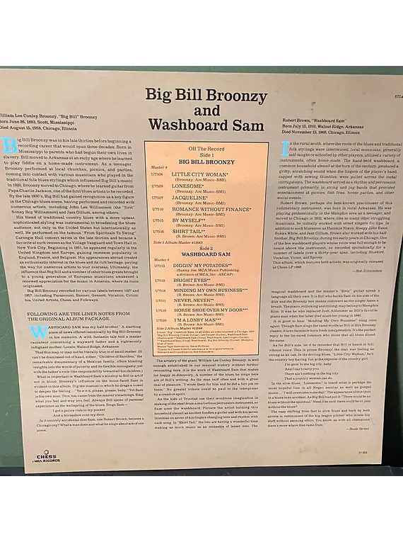 Big Bill Broonzy and Washboard Sam – Big Bill Broonzy And Washboard Sam