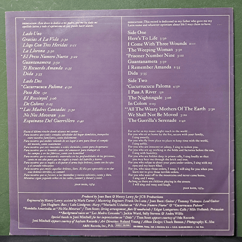 Joan Baez – Gracias A La Vida