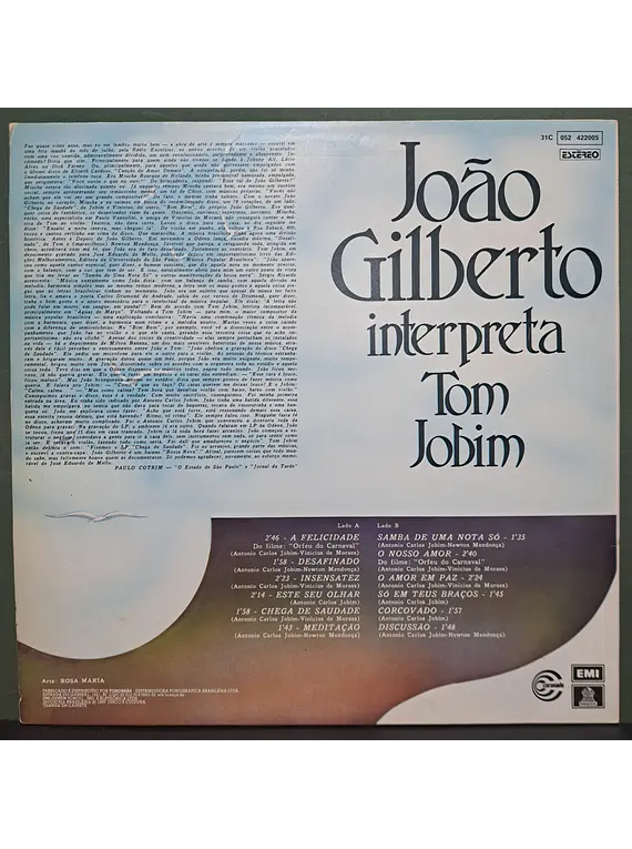 João Gilberto Interpreta Tom Jobim