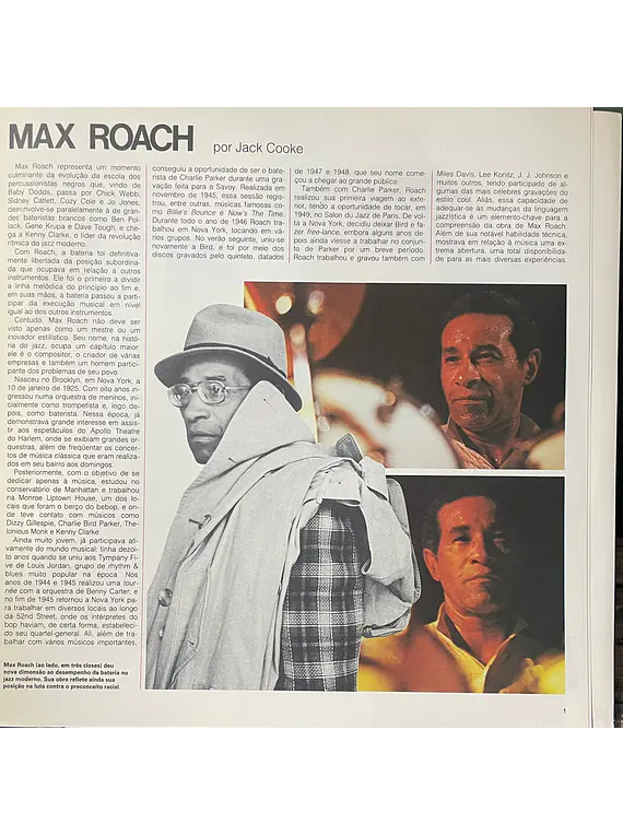 Max Roach – Um Libertador De Seu Instrumento E De Seu Povo
